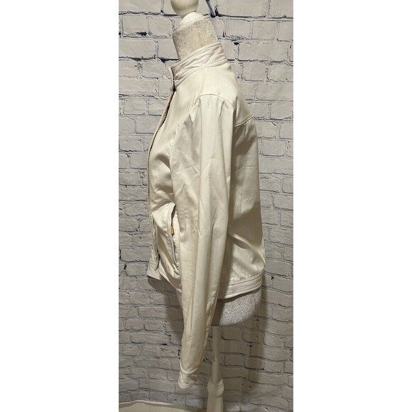 Ralph Lauren Golf Women's Jacket White Zip Up Zippered Pockets Medium - Picture 3 of 14